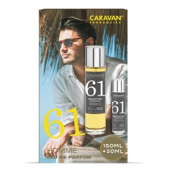 Estuche eau de parfum caravan nº 61, 150 + 30 ml señor
