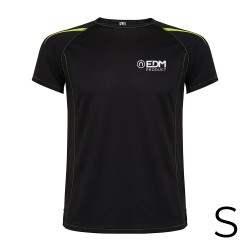 *merchandising* camiseta deportiva negra talla-s roly edm