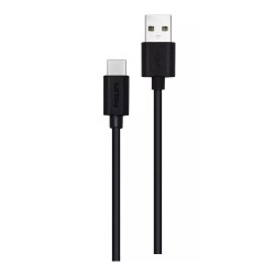 Cable usb-a a usb-c 1,2 m negro