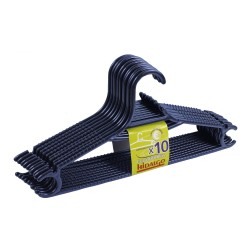 Perchas económicas negras, 10 uds