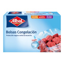 Bolsas congelación albal 3 tamaños 45 uds