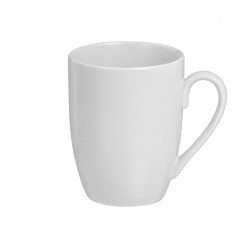Juego de 6 tazas porcelana mate 350 ml blanco kozina