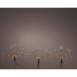 Estaca microled en forma de fuegos artificiales para exterior ø25 x 45 cm