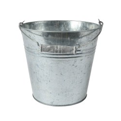 Cubo de zinc, para exterior ø18 x 17 cm