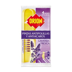 Pinzas anti ácaros y polillas, aroma lavanda, 3+1 gratis
