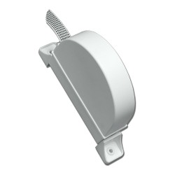 Recogedor exterior abatible pr02 18 mm blanco, 175 x 32 x 120 mm