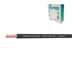 Cablecillo h07z1-k(as) 2,5 mm² negro euro/m