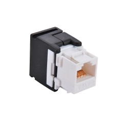 Conector hembra rj45 utp cat.6 keystone 180°