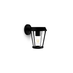 Aplique exterior sunera e27 25 w sin bombilla, color negro, luz hacia abajo