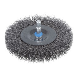 Cepillo de disco de alambre de acero ø100 x 16 mm