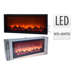 Chimenea electrica con iluminación led