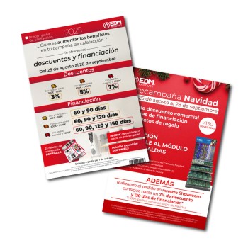 Folleto informativo a5 precampaña navidad y calefacción castellano