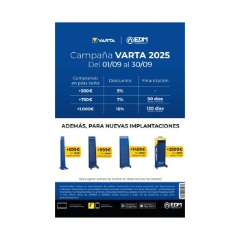 Folleto promocional varta castellano - portugués
