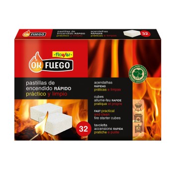 Okfuego pastillas de encendido rápido, 32 uds