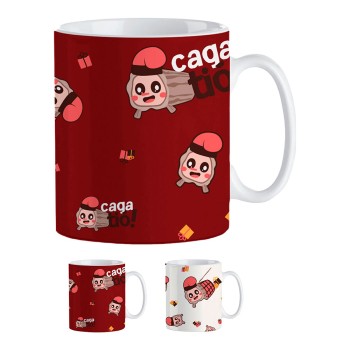 Taza caga tió 330 ml en caja regalo, colores surtidos