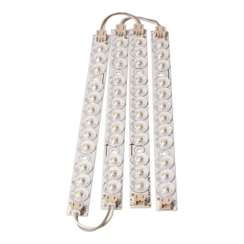 Cuatro tiras led recambio aplique cuadrado 18 w cct 32578