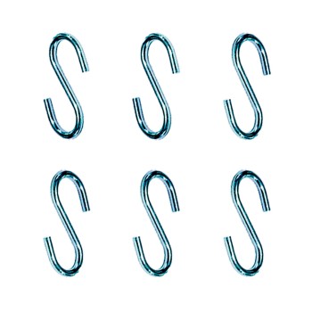 Gancho en forma de s cg23 2,7 x 30 mm, zincado, blister 6 uds