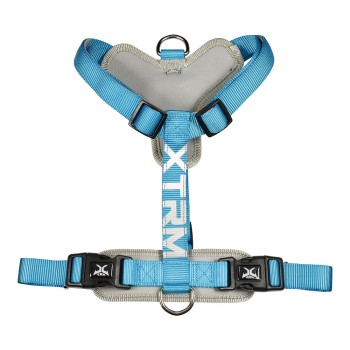 Arnés x-trm cronos neon flash azul, t-m 20 mm x 46-75 cm