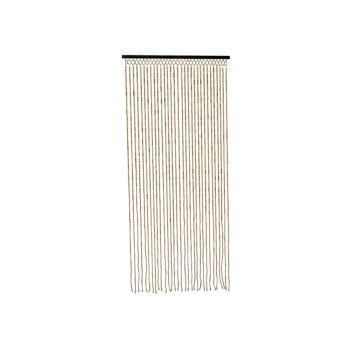 Cortina de bambú color natural, dimensiones 90 x 200 cm