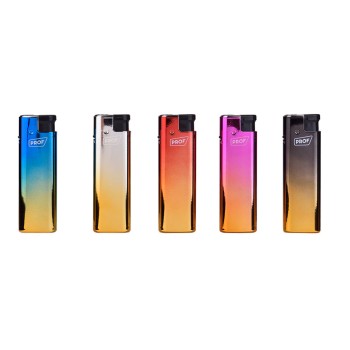 Encendedor electrónico anodized metal case colores surtidos euro/u