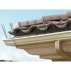 Varilla disuasoria para aves, anti palomas, acero inoxidable 100 x 2,5 x 11 cm