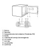Caja fuerte electronica reforzada 31 x 20 x 20 cm