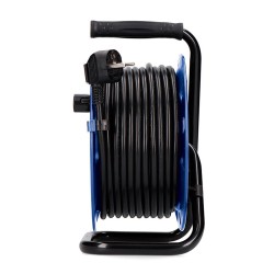 Enrollacables 15 m 3 g 1,50 mm 4 tomas bipolares con t/tl profesional con protector termico