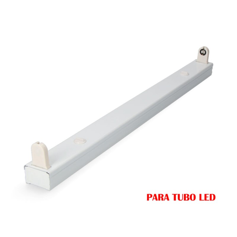 Regleta fluorescente para tubo de led 1 x 9 w (eq. 18 w) 220 v 61 cm