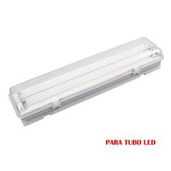 Pantalla fluorescente estanca para tubo de led 2 x 18 w (eq. 36 w) 220 v ip65 126 cm