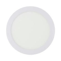 Downlight led superficie redondo blanco 20 w 1500 lm 4000 k luz dia ø 22 x 3 cm