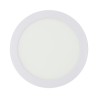 Downlight led superficie redondo blanco 20 w 1500 lm 4000 k luz dia ø 22 x 3 cm