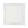 Downlight led superficie cuadrado blanco 20 w 1500 lm 4000 k luz dia 22 x 22 x 3 cm