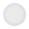 Downlight led superficie redondo blanco 20 w 1500 lm 6400 k luz fria ø22 x 3,5 cm