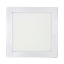 Downlight led superficie cuadrado blanco 20 w 1500 lm 6400 k luz fria 22 x 22 x 3,5 cm