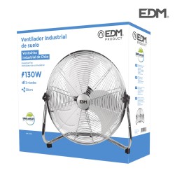 Ventilador industrial de suelo. color negro 120w 64,9 db aspas ø50 x 58 cm