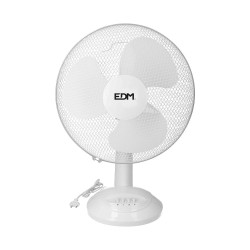 Ventilador de sobremesa. color blanco. potencia: 35w 53,4 db aspas: ø30 x 48 cm