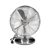 Ventilador de sobremesa. color cromado. potencia: 60w 61,7 db aspas: ø40 cm