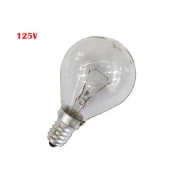 Bombilla incandescente esferica clara 60 w e14 125 v (solo uso industrial)