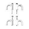 Grapa blanca para cable manguera tubular 2x1,5mm n°07 (caja 100 unid.)