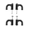 Grapa negra para cable manguera tubular 2x1,0mm n°06 (caja 100 unid.)