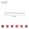 Guirnalda easy-connect 4m 60 leds multicolor 30v (ip44 interior-exterior) total 1.08w