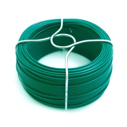 Alambre forrado verde n° 6, 240 gr, calibre 1,40 mm x 50 m