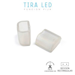 Protector tapon final para tira de led