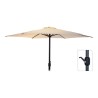 Parasol ø300 cm altura maxima 248 cm color: crema
