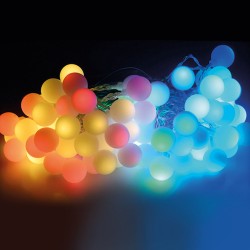 Guirnalda 80 leds multicolor colores vivos ip44 19 m