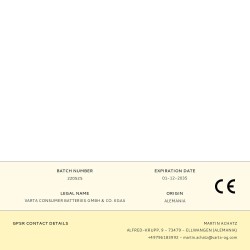 Pila alkalina longlife power aaa - lr03 (blister 6 uds) ø10,5x44,5mm