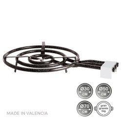Quemador de gas butano/propano ø70 cm 3 fuegos