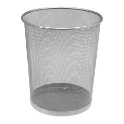 Papelera de rejilla metalica ø26 x 27,5 cm