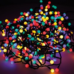 Guirnalda "cherry compact" 500 leds parpadeante exterior multicolor 16 m