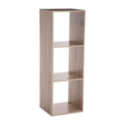 Estanteria madera para 3 cajas organizadoras 100,5 x 34,4 x 32 cm